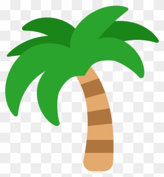 Sticker Tree Clip Art - Transparent Palm Tree Emoji - Png Download