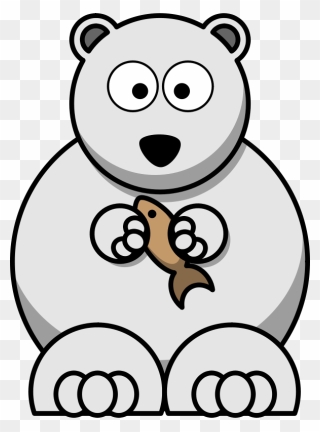 Polar Bear Free To Use Cliparts - Openclipart Cartoon Polar Bear - Png Download