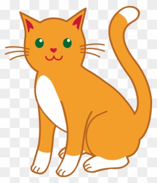 Cat Clip Art Clipart Cat Kitten Clip Art - Orange Cat Clip Art - Png Download