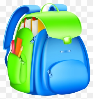 Full Backpack Clipart Collection - School Bag Clipart Png Transparent Png