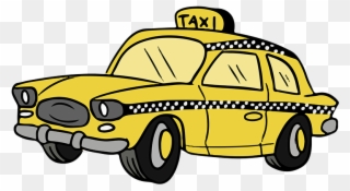 Free Cartoon Taxi Cab Clip Art Taxi Clipart 900 - Transparent Background Taxi Cab Clipart - Png Download