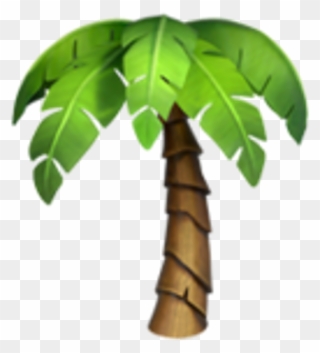 Palm Tree Clipart Emoji - Iphone Palm Tree Emoji - Png Download