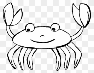 Picture Free Ocean Clip Art Best - Crab Clip Art Black And White - Png Download