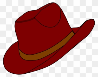 Free Hat Clipart - Red Cowboy Hat Clipart - Png Download