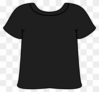 T Shirt Black Tshirt Clip Art Black Tshirt Image - T-shirt - Png Download