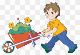 Wheelbarrow Image - Pushes And Pulls Clipart