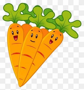Free Cartoon Carrots Clip Art - Clip Art Carrot - Png Download