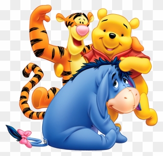 A Page's Has Free Clipart Links Directory - Winnie The Pooh Eeyore And Tigger - Png Download