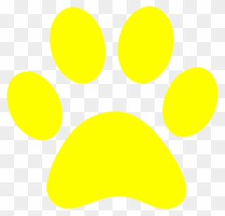 Yellow Paw Print Clip Art At Clker Vector Clip Art - Paw Patrol Paw Print Yellow - Png Download