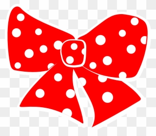 Red Cheer Bows Clip Art - Red And White Bow - Png Download
