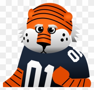 File Tiger Wikimedia Commons - Aubie The Tiger Cartoon Clipart