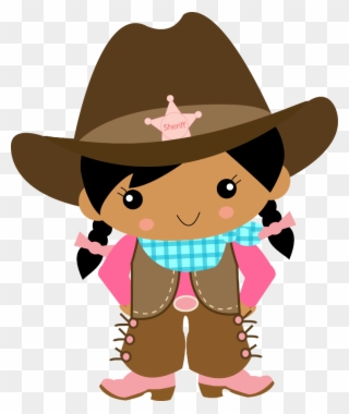 Image Royalty Free Cowgirl Clipart - Cowboy And Cowgirl Clipart - Png Download