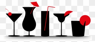 Popular Images - Bicchiere Cocktail Stilizzato Png Clipart