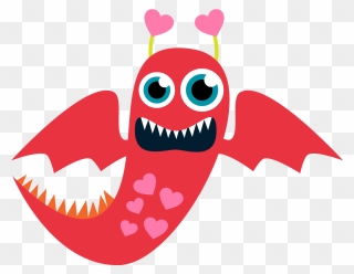 Free Valentine Clipart Inspirational Free Printable - Love Monster Clip Art - Png Download