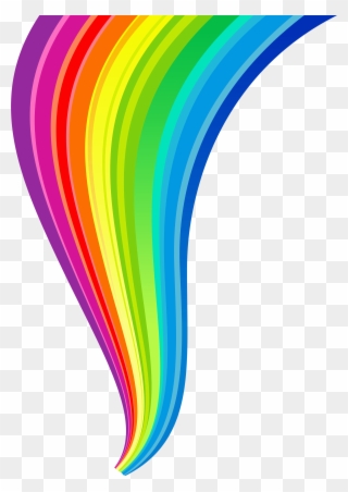 Rainbow Line Transparent Clipart - Rainbow Png