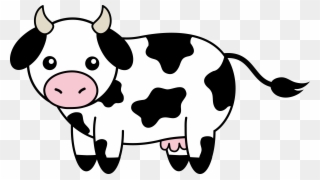 Cow Clipart Black And White - Cow Clipart - Png Download