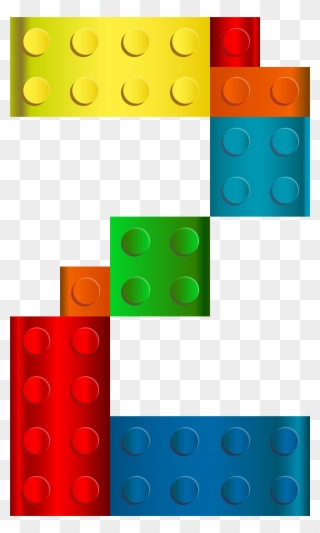 Lego Number Two Png Transparent Clip Art Imageu200b - Numeral 1 En Lego
