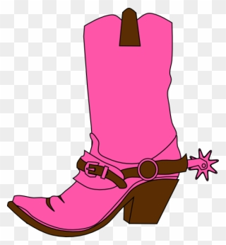 Country Boots Clipart - Cowboy Boot Hat Clipart - Png Download