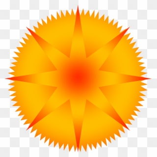 Blue Star With Rays, Orange Star Image - Briggs World Formula Flywheel Clipart