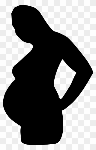 Mother Silhouette Clip Art Free Clipart Images - Pregnant Woman Silhouette Png Transparent Png