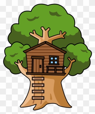 Cartoon S Clip Art Free Vector Clipart - Clipart Of Tree House - Png Download