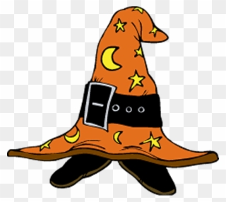Witch Hat Clipart Kid Hat - Orange Witch Hat Clipart - Png Download