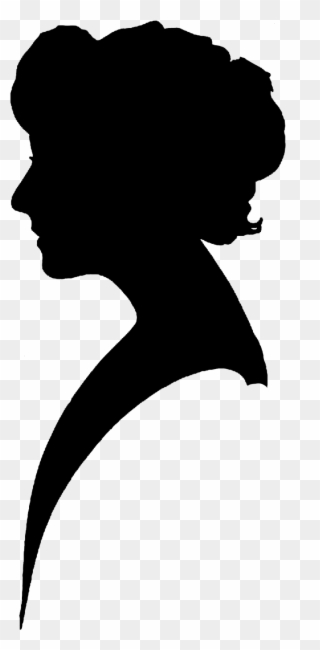Silhouette Clipart Vintage Woman Silhouette Free Silhouette - 19th Century Woman Silhouette - Png Download