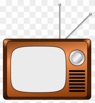 Television Cliparts - Old Fashioned Tv Cartoon - Png Download