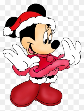 Pix For Disney Christmas Characters Clip Art - Minnie Mouse Christmas Clip Art - Png Download