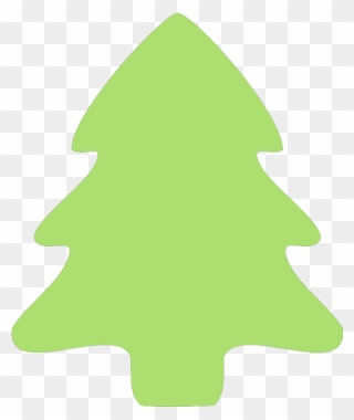 Christmas Tree Border Green Clipart