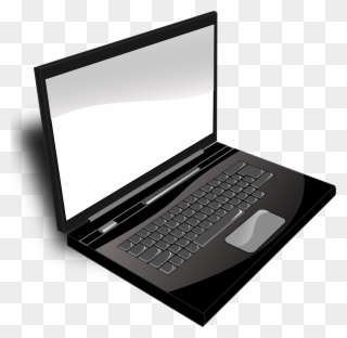 21 Laptop Clip Art - Laptop Black And White - Png Download