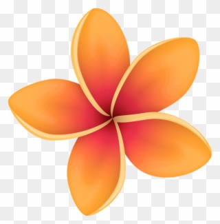 Orange Tropical Flower Clip Art Image Gallery Yopriceville - Transparent Tropical Flower Png