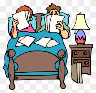 Make Bed Out Of Bed Clipart - Couple In Bed Clipart - Png Download