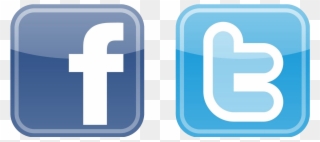 Logo Clipart Free - Facebook And Twitter Logos Png Transparent Png