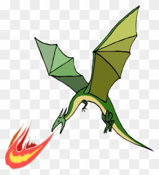 Codes For Insertion - Fire Breathing Flying Dragon Clipart