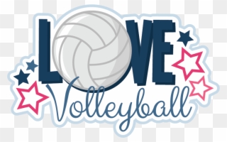 Clip Library Stock Font Clipart Letters Volley - Love Volleyball - Png Download