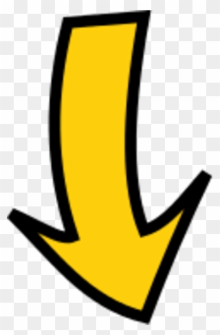 Arrow Pointing Down - Gold Arrow Pointing Down Clipart