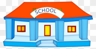 Public School Clipart - School Building Png Icon Transparent Png