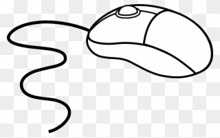 Computer Mouse Clipart Black And White - Computer Mouse Coloring Pages - Png Download