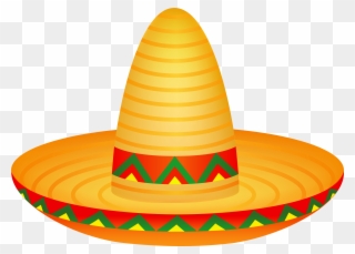 Mexican Hats Clip Art And More - Mexican Hat Transparent Background - Png Download