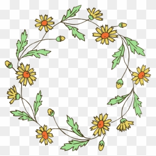 Floral Wreath Clip Art Amp Vector Images Oh So Nifty - Vector Png Transparent Png