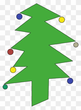 Sweet Christmas Tree Clipart, Vector Clip Art Online, - Christmas Tree Logo Vector Simple - Png Download