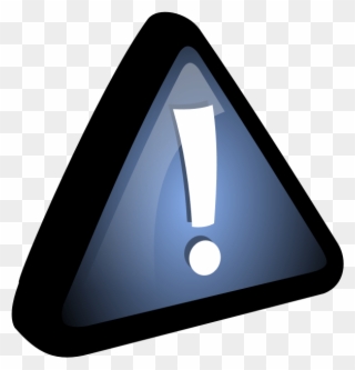 Attention Blue Icon Clipart