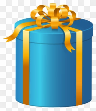 Blue Present Box Png Clip Art - High Res Gift Box Png Transparent Png
