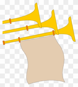 Medieval Banner Clipart - Medieval Trumpet Clip Art - Png Download