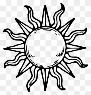 Sun Clipart Medieval - Sun Drawings - Png Download