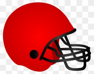 American - Red Football Helmet Clipart - Png Download