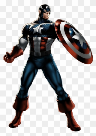 Avengers Cliparts - Marvel Anime Captain America - Png Download