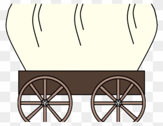 Vector Black And White Download Covered Cliparts Free - Oregon Trail Wagon Clip Art - Png Download