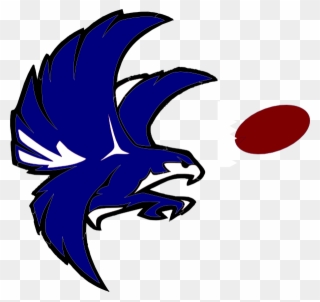 Blue And White Falcon Clip Art - Logo Hawk Clip Art Falcon - Png Download